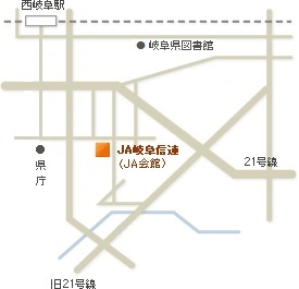 JA岐阜信連周辺地図